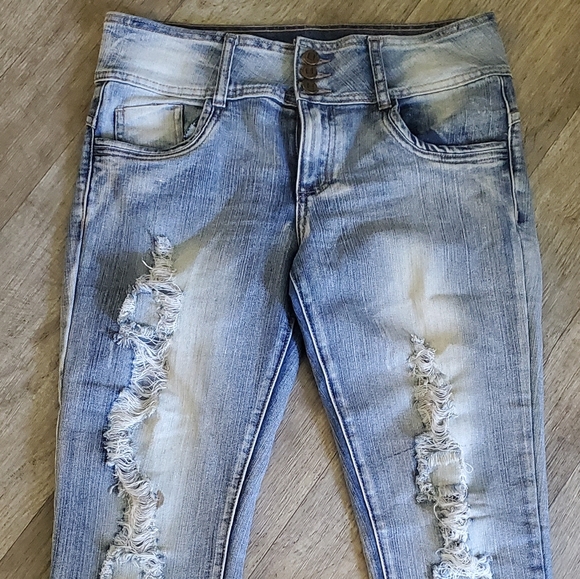 Tractor Skinny High Waisted Blue Jean Size 9 - Picture 3 of 7